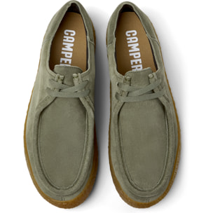 Scarpe stringate - CAMPER Peu Terreno - Verde - Pelle scamosciata