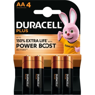 Pile DURACELL PLUS POWERBOOST AA X4