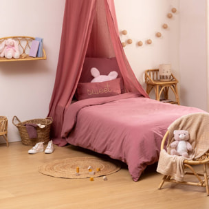 Parure de lit Lili 140x200cm rose antique