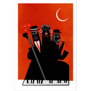 Poster musique trio Affiche seule