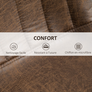 Lot de 2 tabourets de bar – Style vintage – Réglables et pivotants