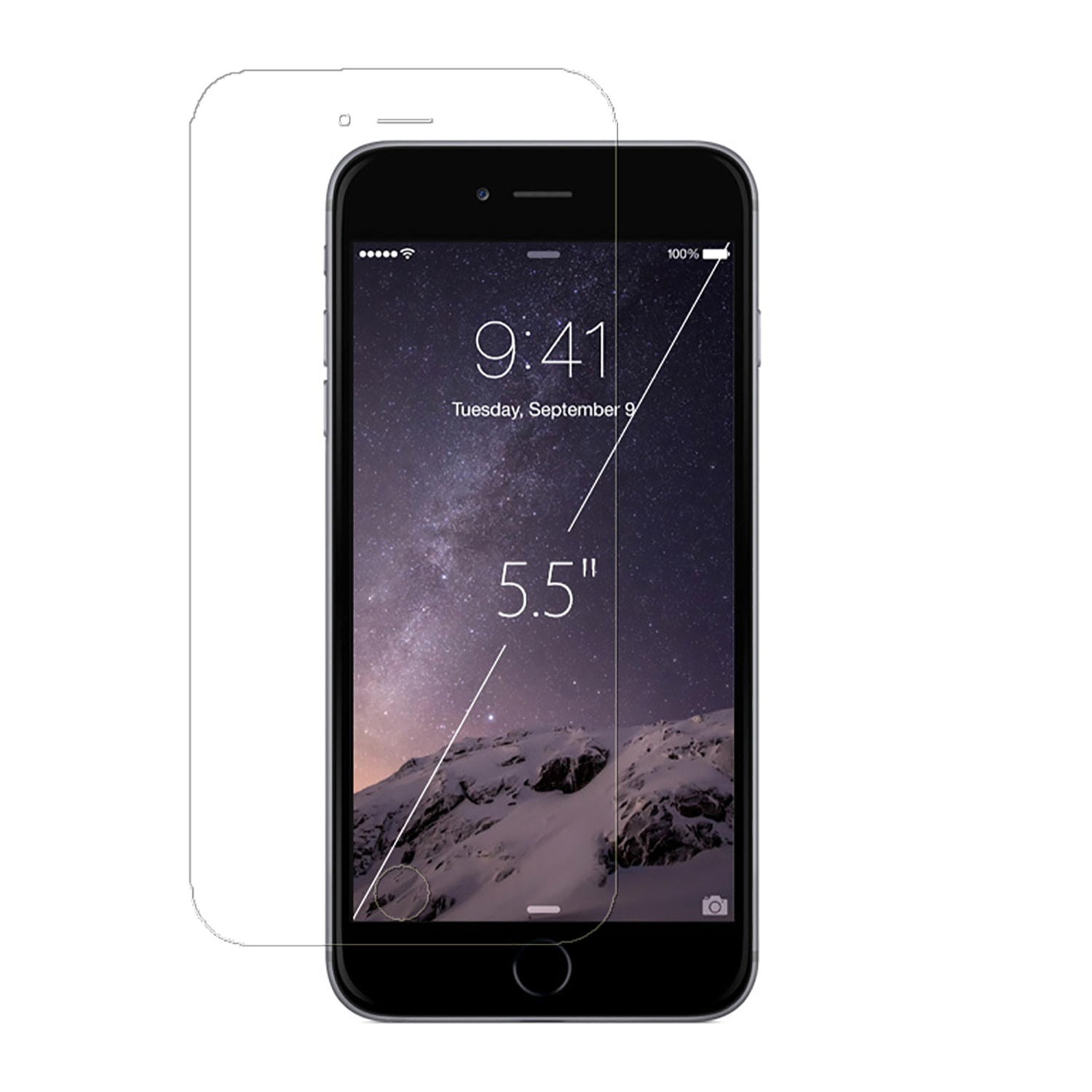 DAM Protezione per iPhone 6/6S Plus 512 cm. Colore trasparente