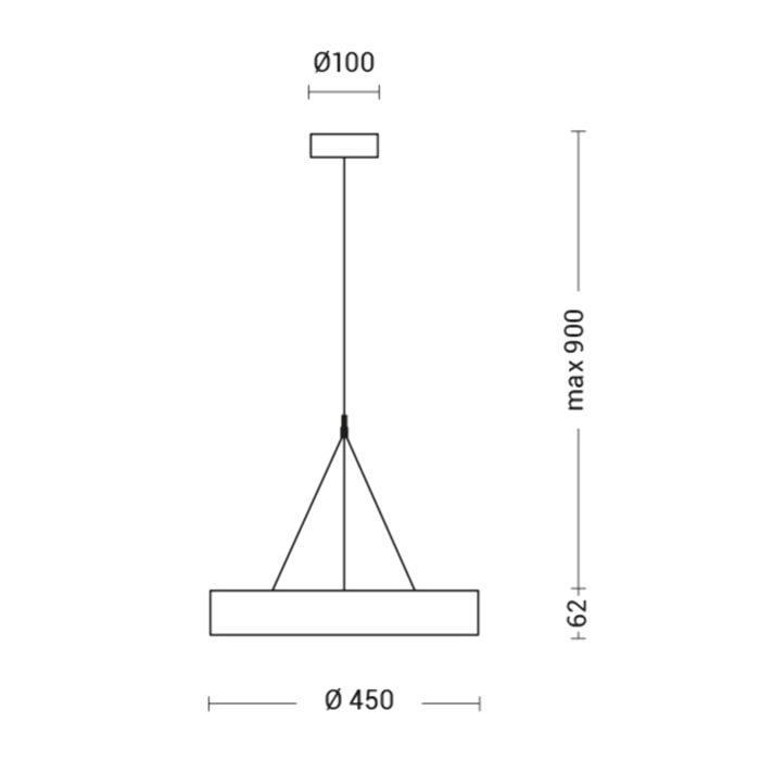 PLATE Lampada a sospensione Bianco