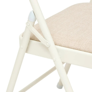 Chaise Flexy Plus en tissu chiné beige