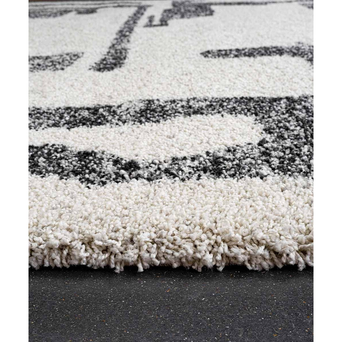 Tappeto Stile Geometrico Soggiorno Salotto Grigio