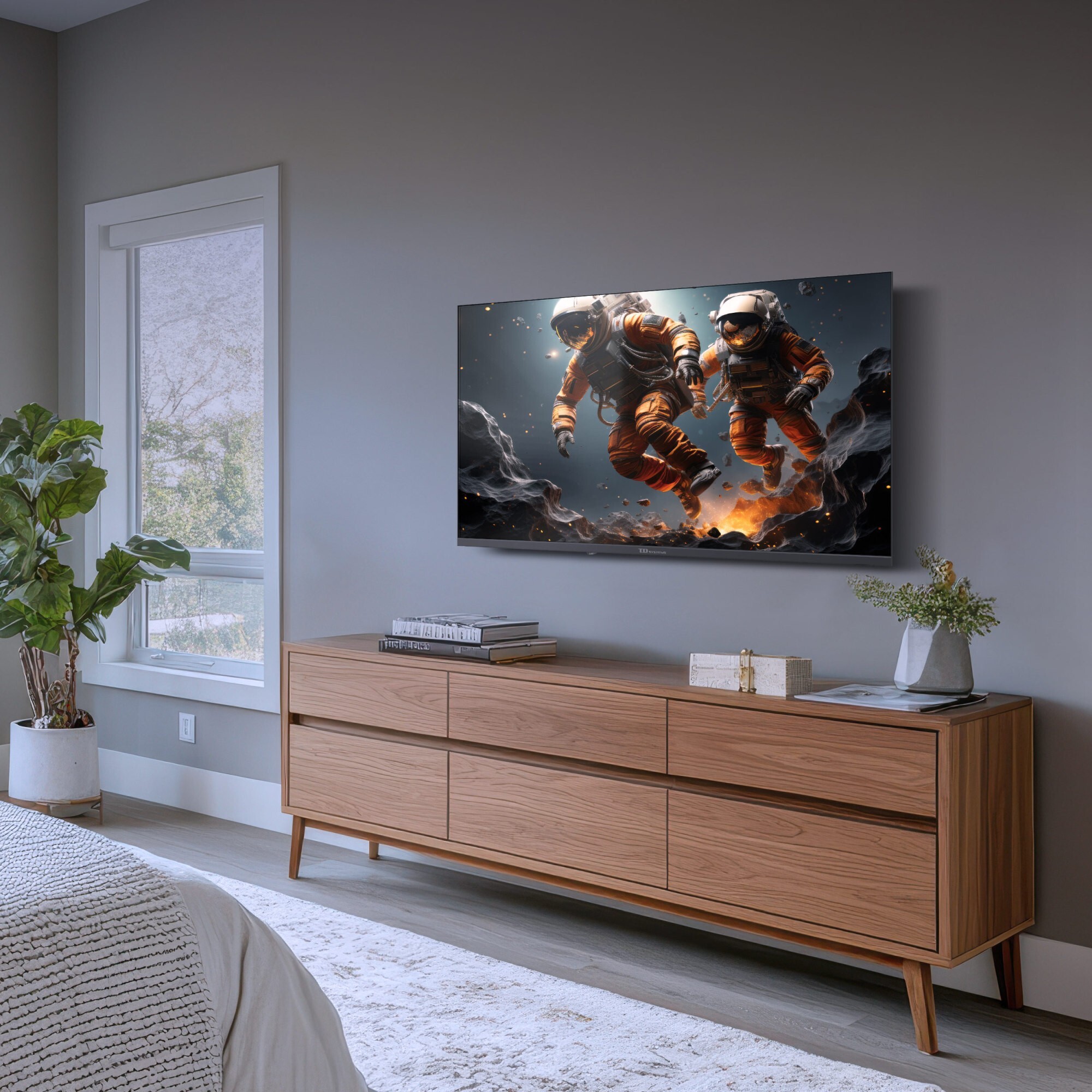 Smart TV 40 pulgadas Full HD Hey Google Official Assistant con control por voz. Televisor Android 14 - TD Systems PRIME40C21GLE