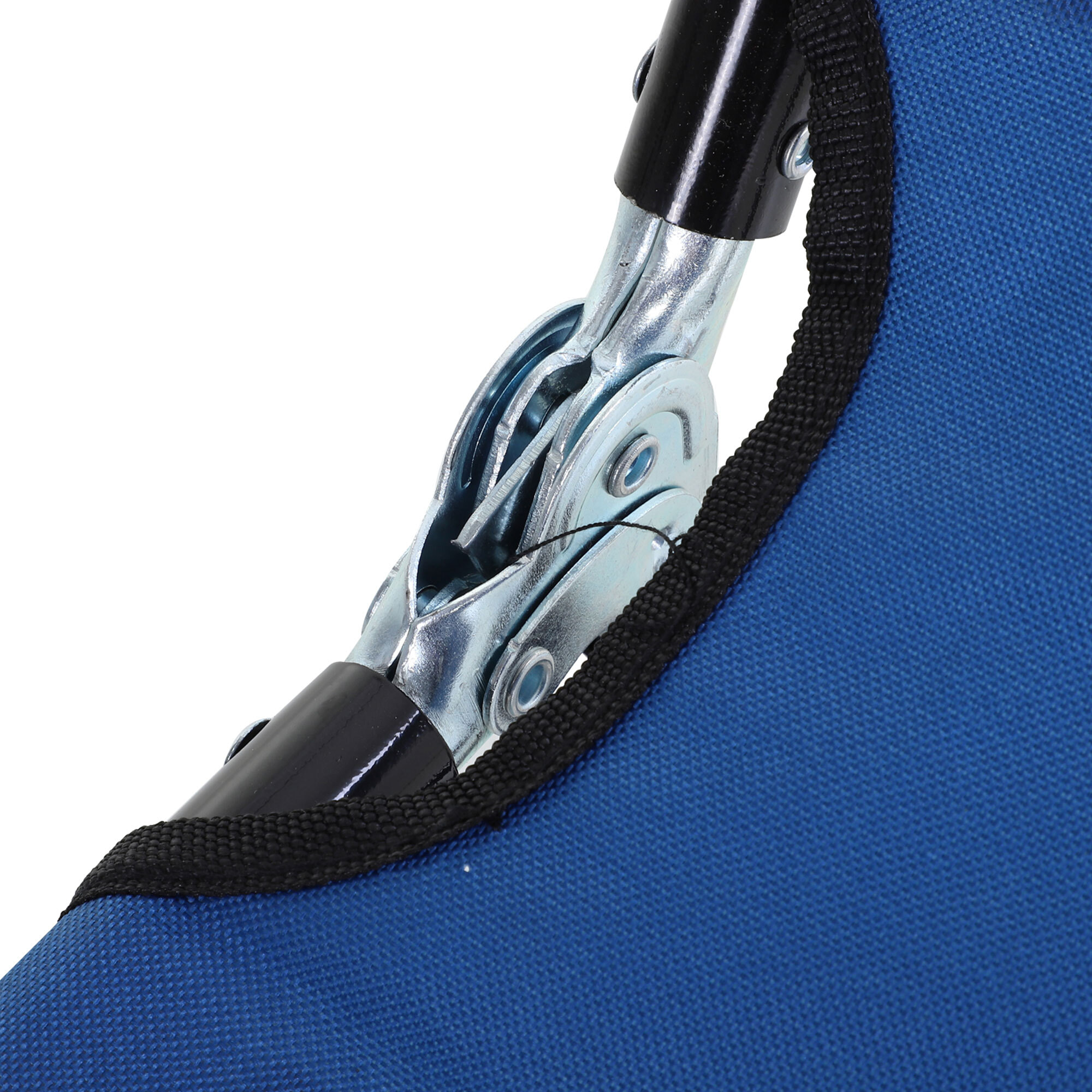 Conjunto de 2 Tumbonas Plegables Tumbonas de Jardín Reclinables con Respaldo Ajustable en 5 Niveles Carga 120 kg para Terraza Piscina 188x56x28 cm Azul