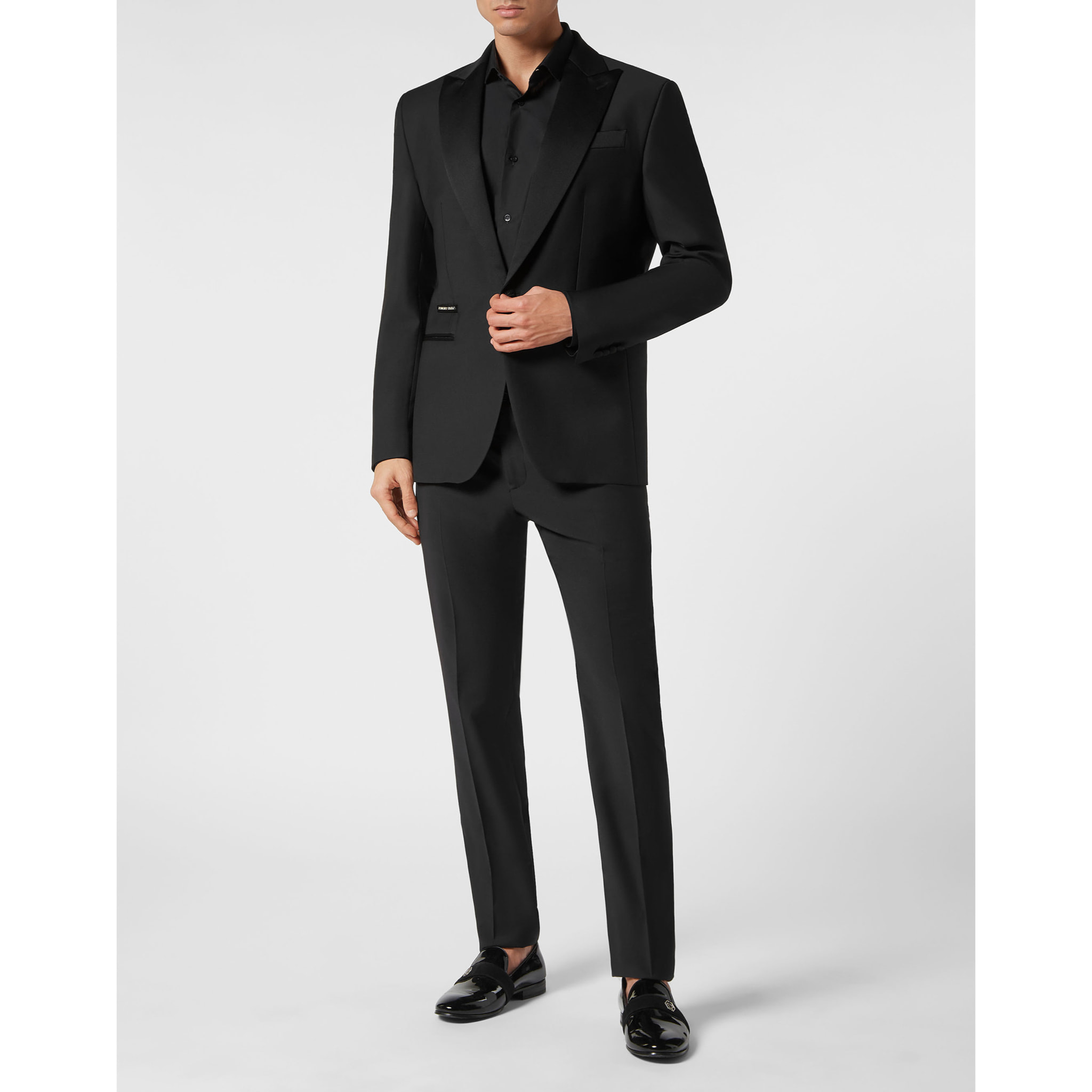 PHILIPP PLEIN One-Button Blazer Slim Fit TATTOO