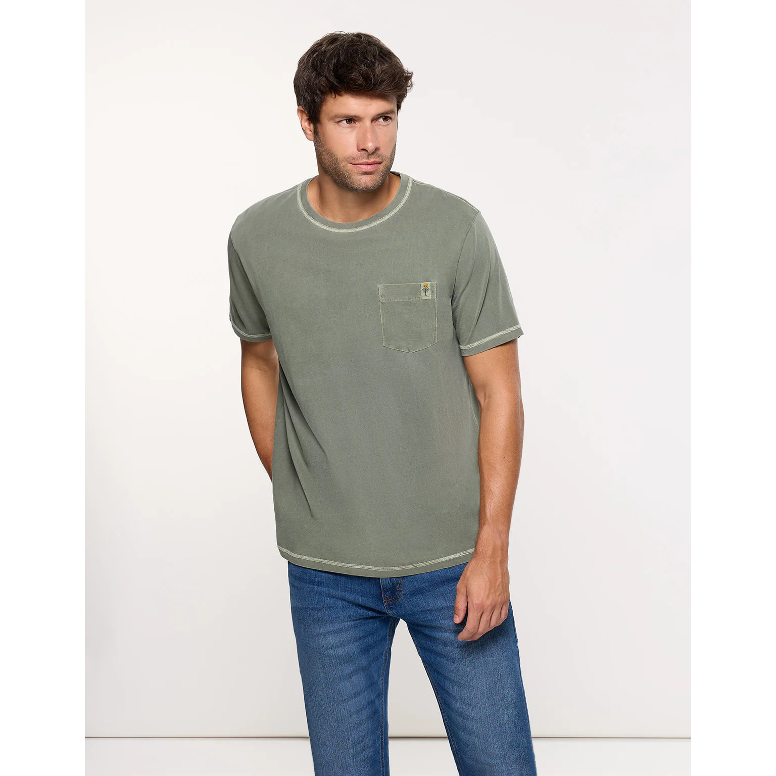 Camiseta Manga Corta Caqui - Gstin2