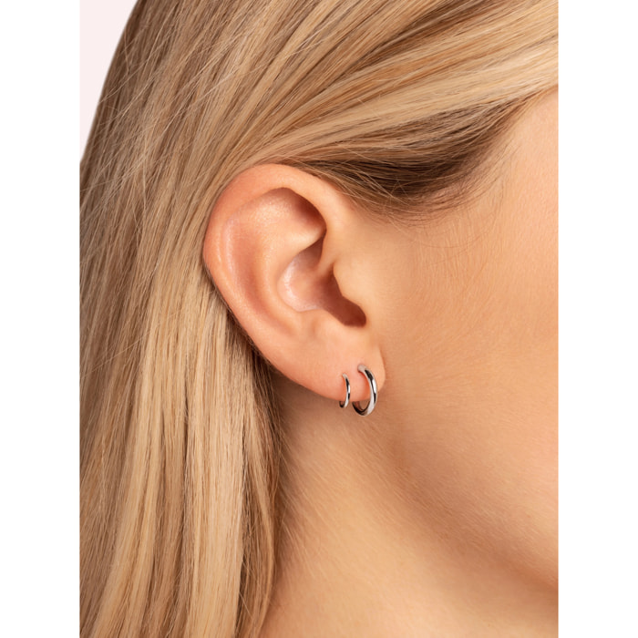 Orecchino Spiral Drop in Argento