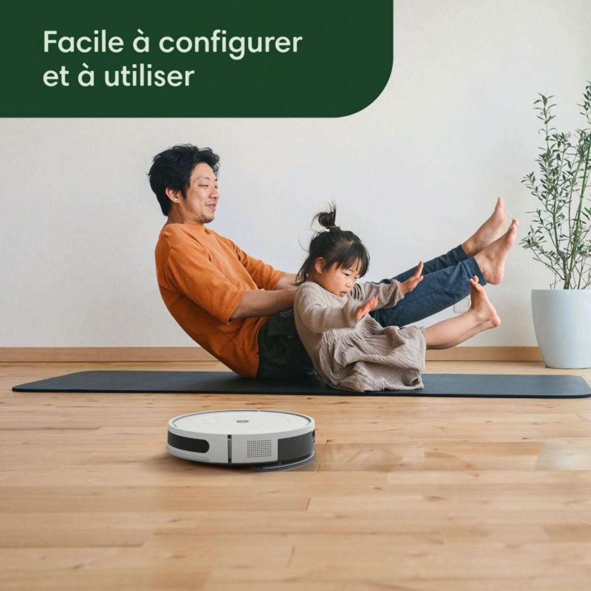 Robot Aspirateur Laveur IROBOT Roomba Combo Essential Y011240 blanc