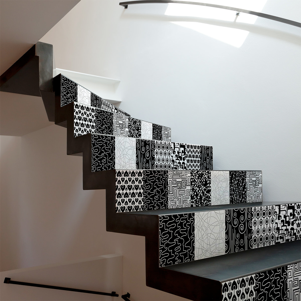 Stickers adhésifs escalier carrelages | Sticker Autocollant contremarche Carreaux de ciment carrelages adhésif - MEJA