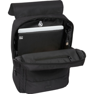 Mochila con solapa portatil 13,3+usb real madrid premium