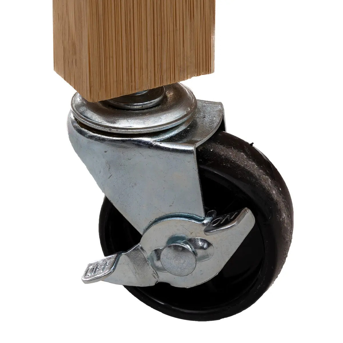 Ilot 2 tiroirs/2 niveaux "Linha" bambou