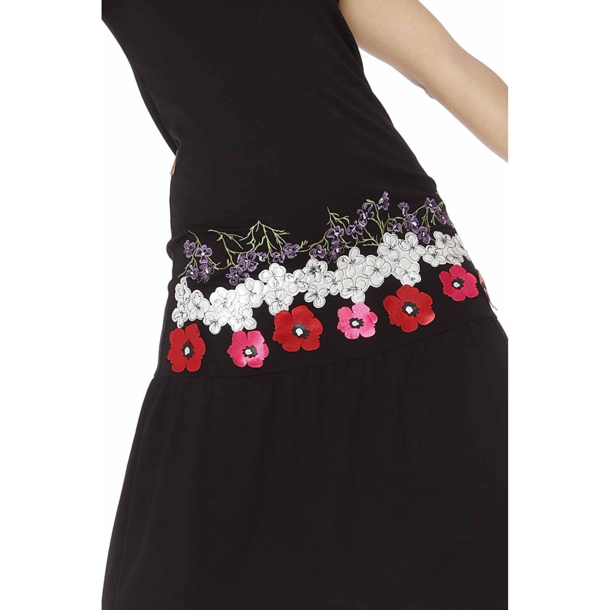 Mamatayoe Vestido Solanum Para Mujer, Negro