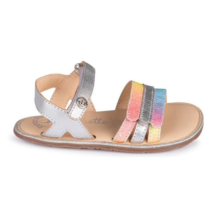 SANDALIA BAREFOOT PLATA - VELCRO Y FLEXIBILIDAD TOTAL