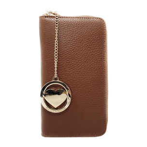 Chicca Borse Portafogli Lungo Donna in Pelle Cuoio