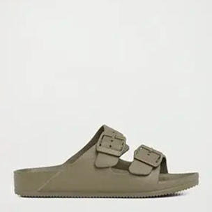 Chancla bio unisex caqui con doble hebilla Polo Club