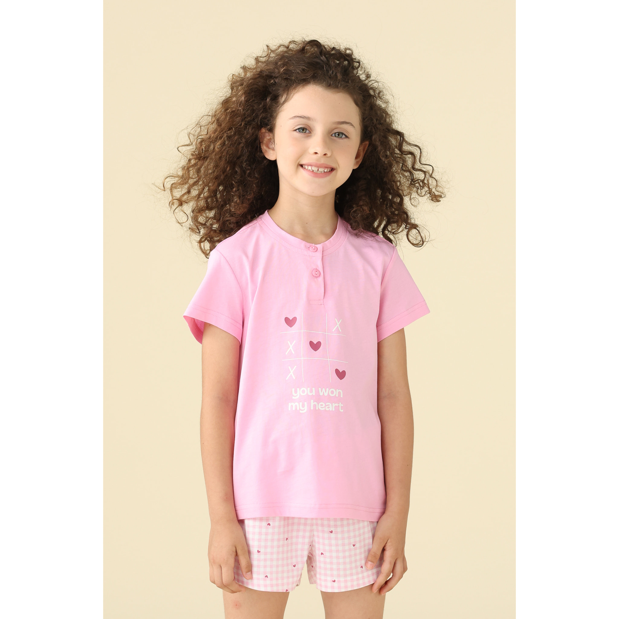 Pigiama bambina estivo in cotone. Noidinotte