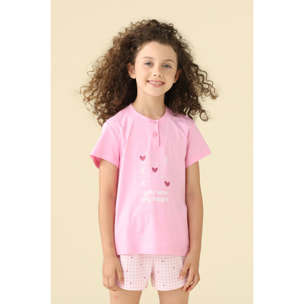 Pigiama bambina estivo in cotone. Noidinotte