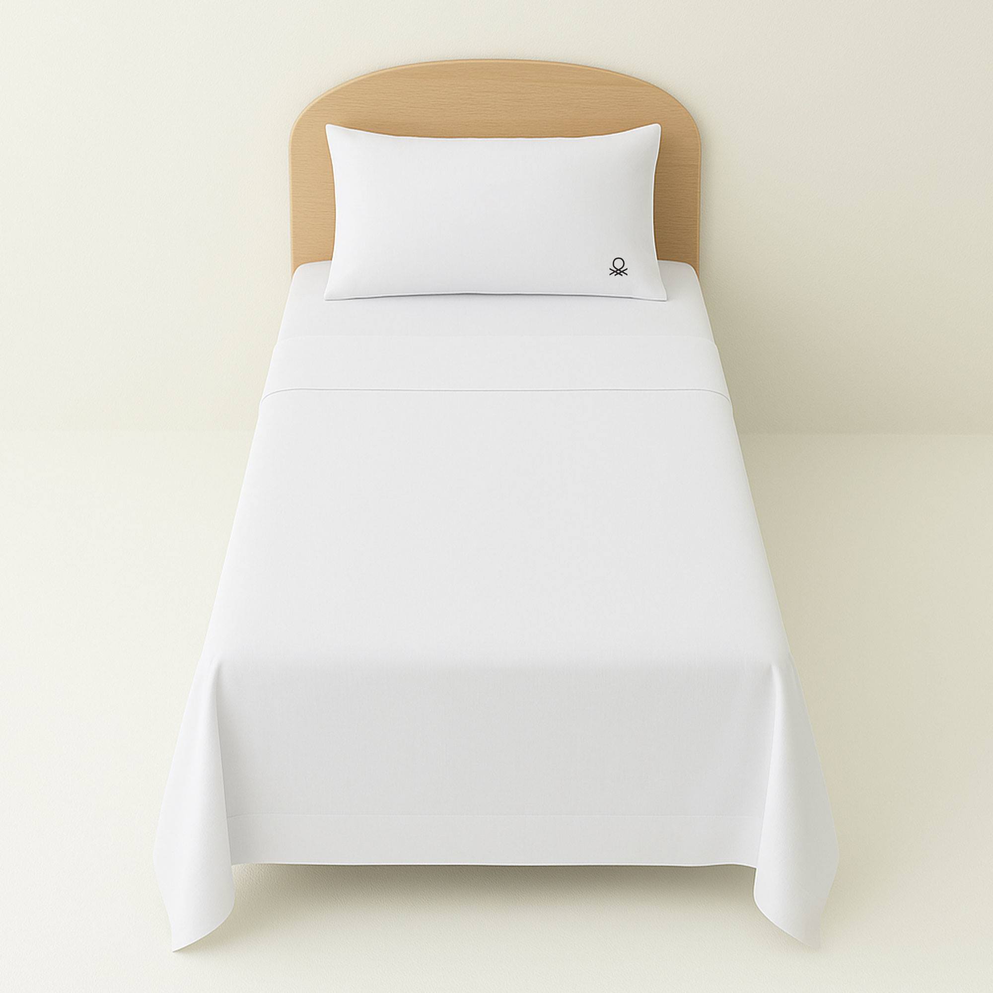 Set 3pzs sabana individual: sabana plana (160x290cm c/ dobladillo simple 5cm) + sabana bajera (90x200+25cm flap) + 1 funda de almohada (50x80cm) 100%