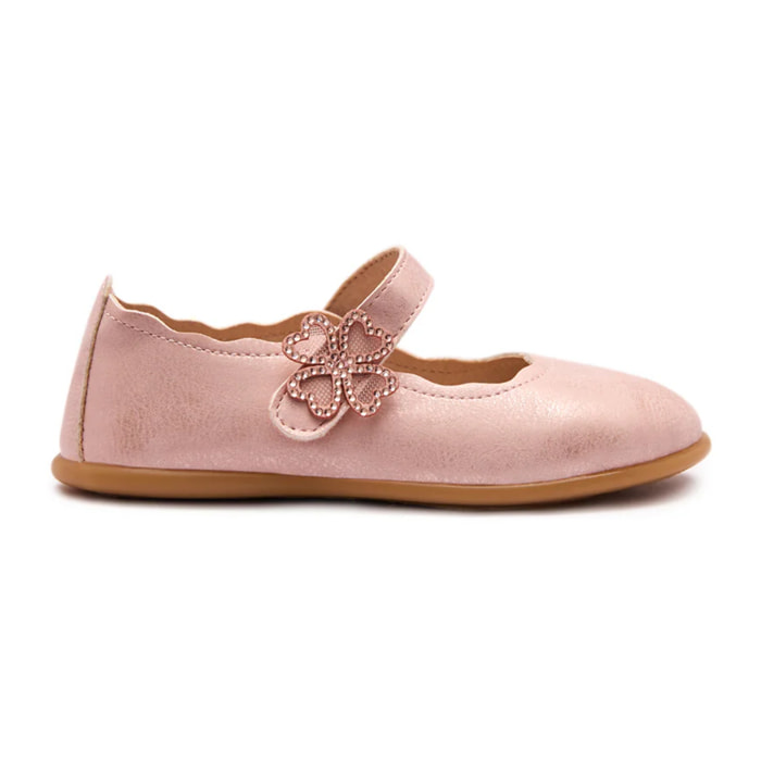 Bailarina de Niña con Corazones Brillantes en Rosa
