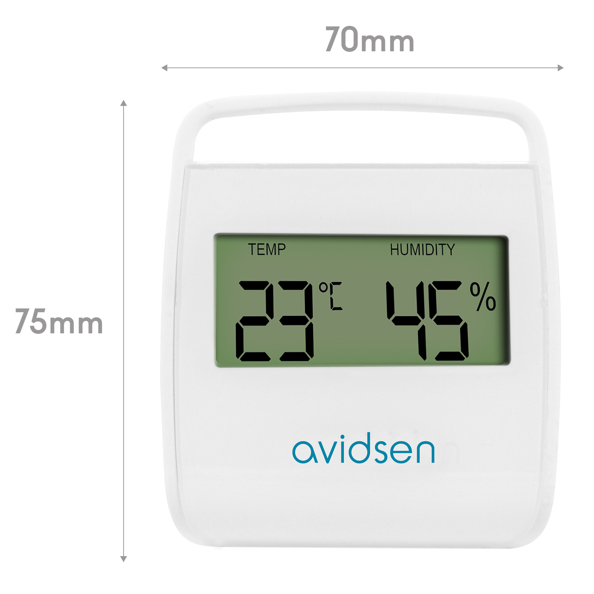 Détecteur de température et d'humidité usage intérieur - Avidsen - 107240