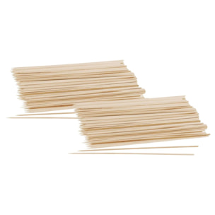 Lot de 100 piques en bois pour brochettes de 25 cm Fackelmann Eco Friendly