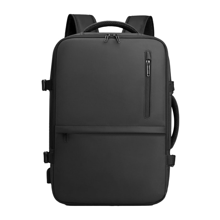 Mochila expandible viaje cabina de gran resistencia con multicompartimento y conexión USB.