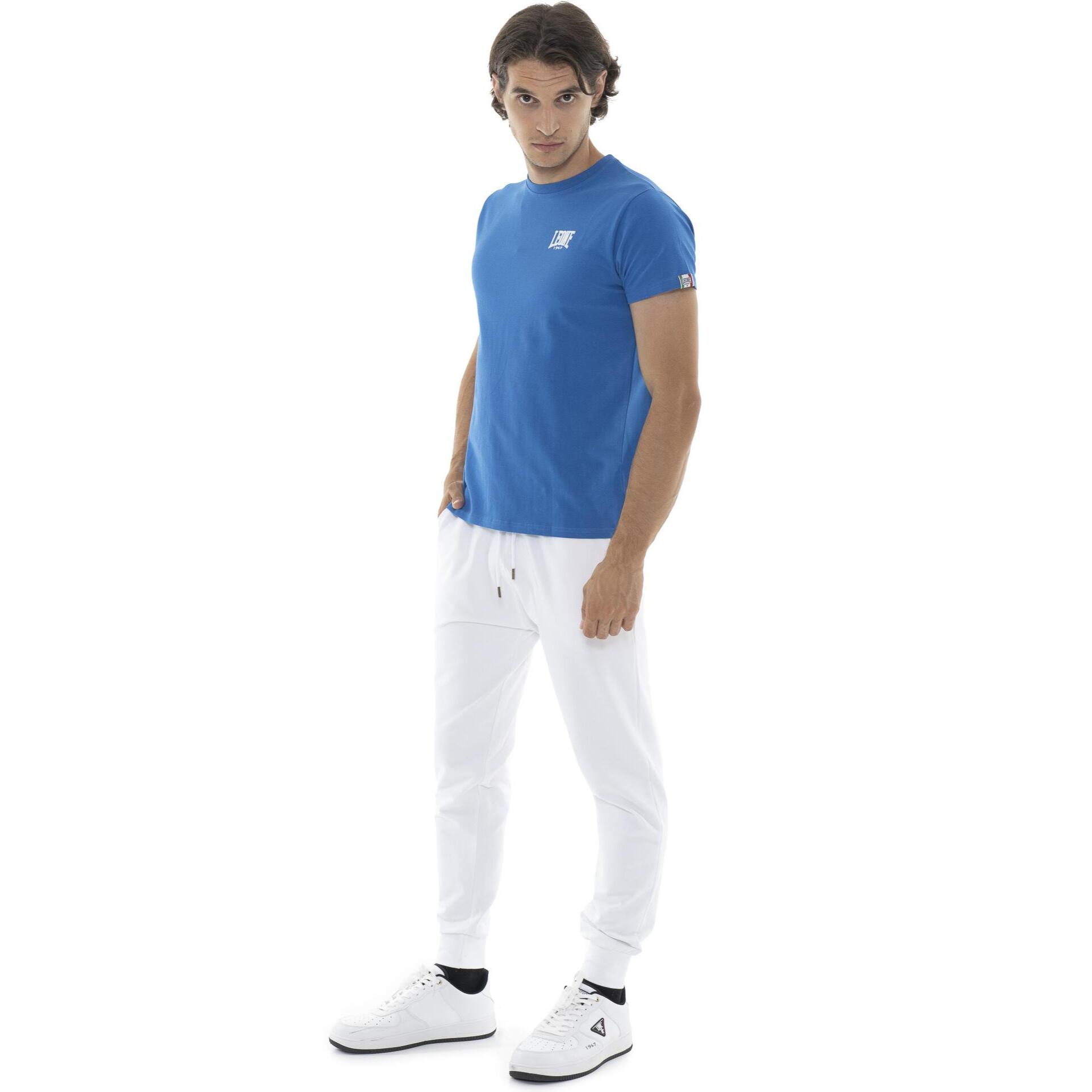 T-shirt in cotone da uomo a maniche corte Leone Basic