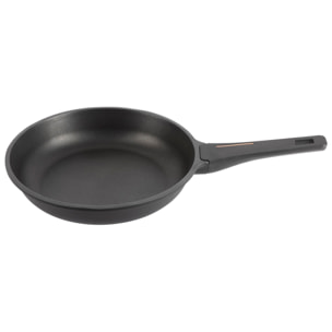 Juego de 2 sartenes ø24ø28cm en aluminio fundido con mango de baquelita