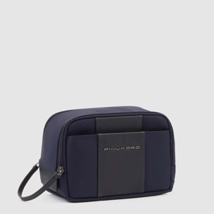Piquadro Beauty case uomo in tessuto riciclato