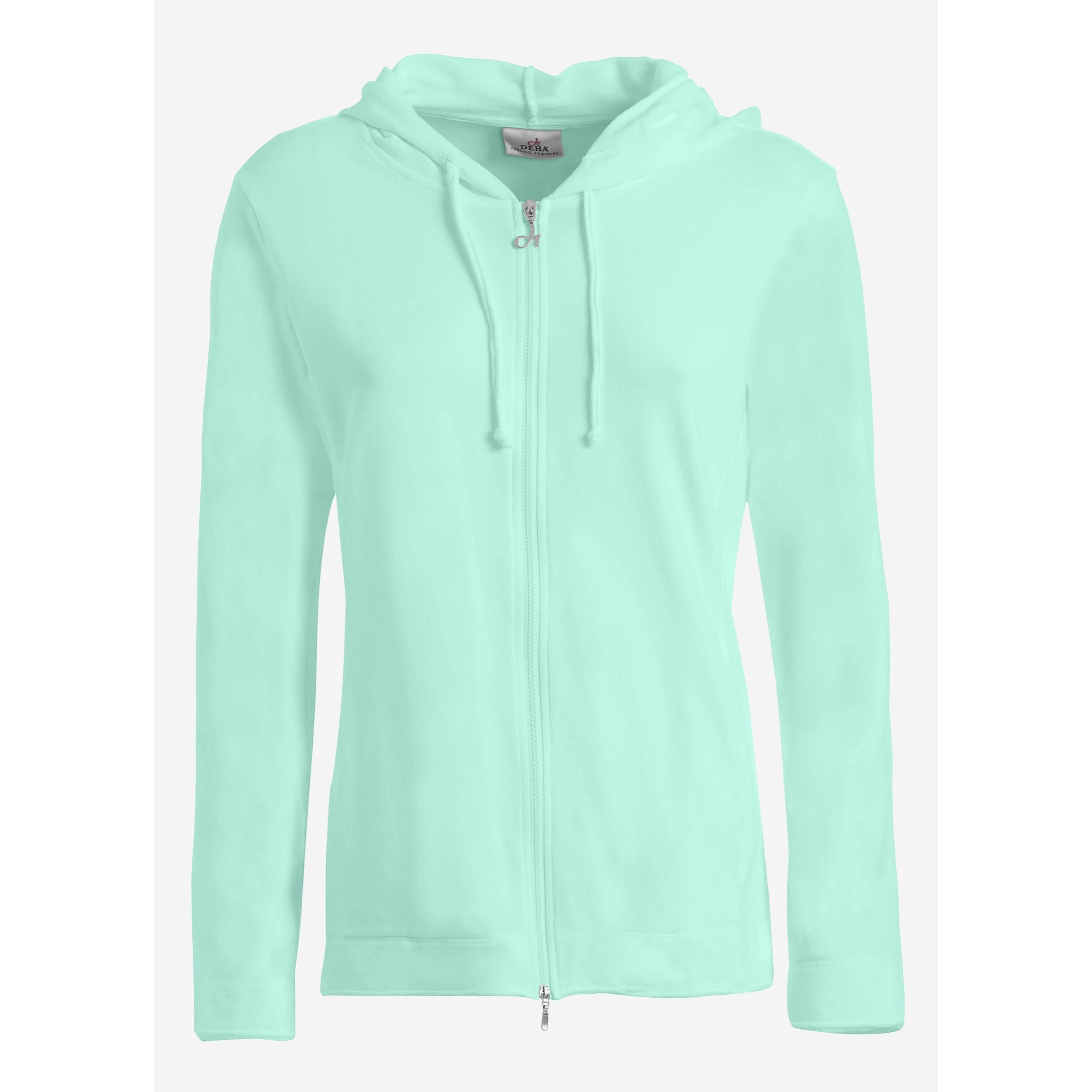 DEHA - Felpa FULL-ZIP HOODIE in cotone per donna