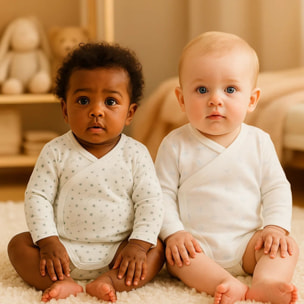 Pack 4 Body Basico Manga Larga