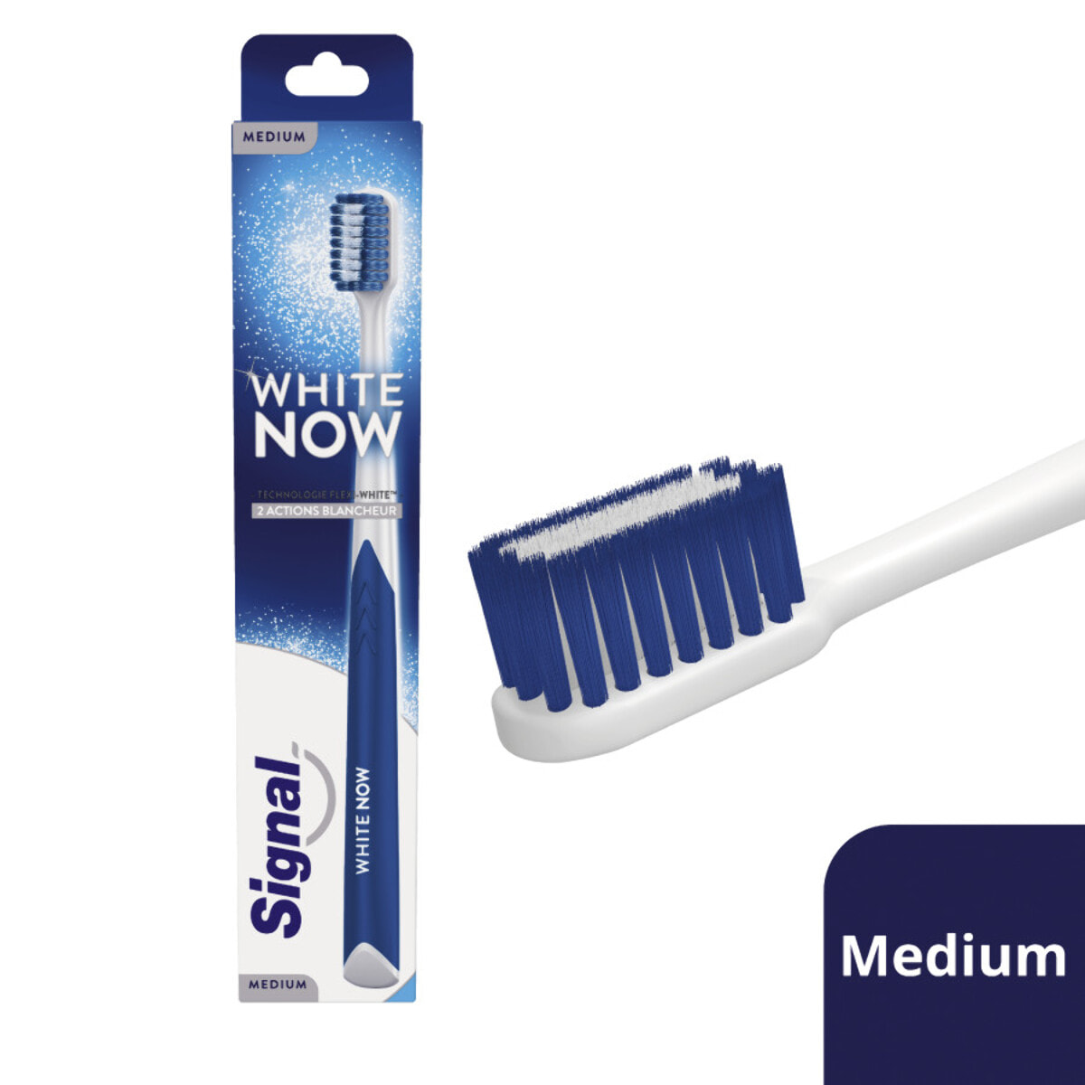 Pack de 3 - SIGNAL White Now Brosse à Dents Medium