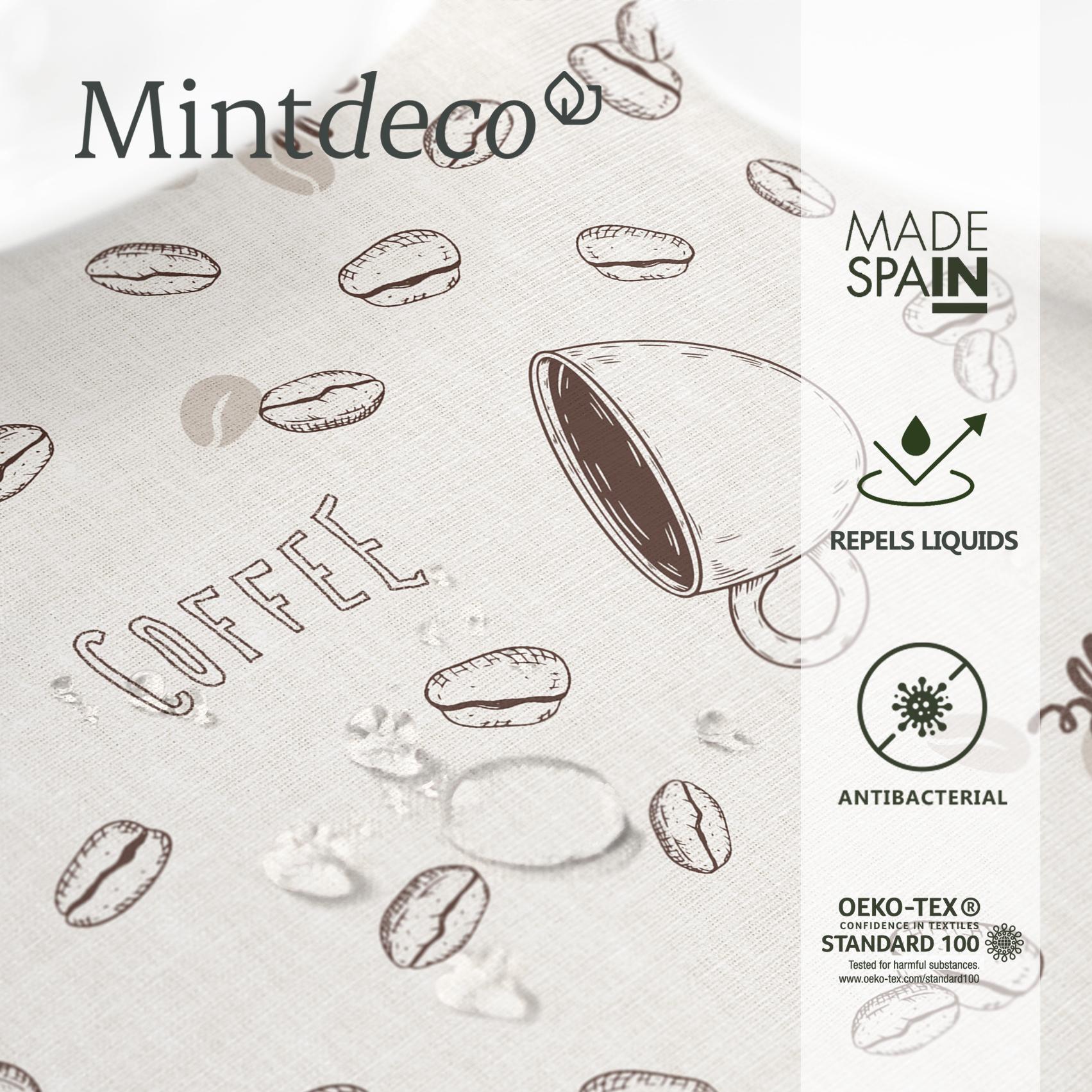 Nappe anti-taches COFFEE MARRON - enduite