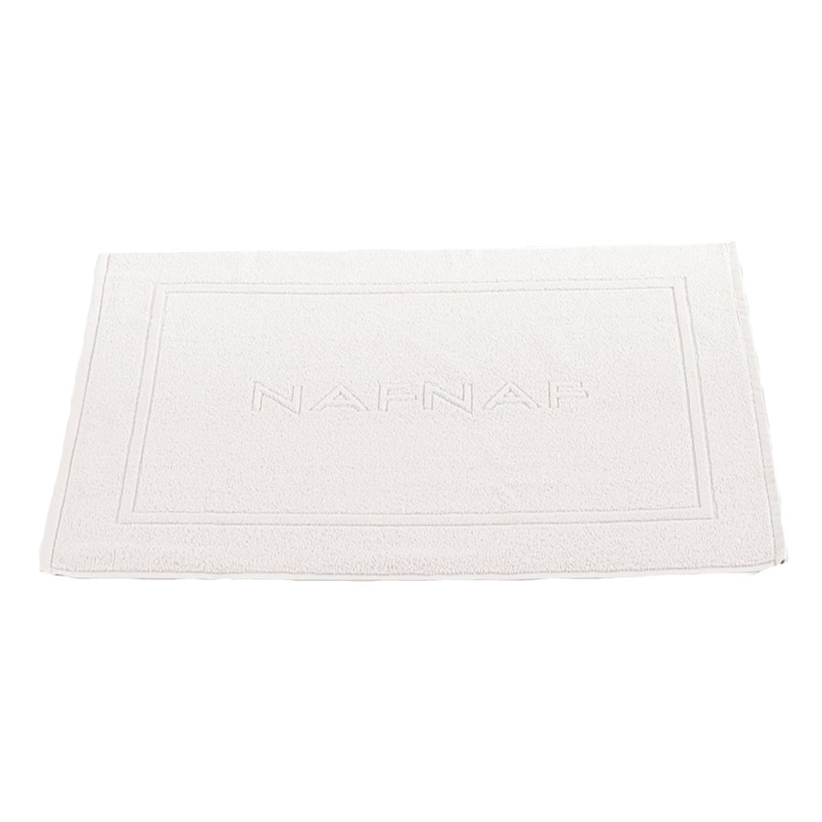 Tapis de bain CASUAL - coton 750 g/m2 - coloris blanc