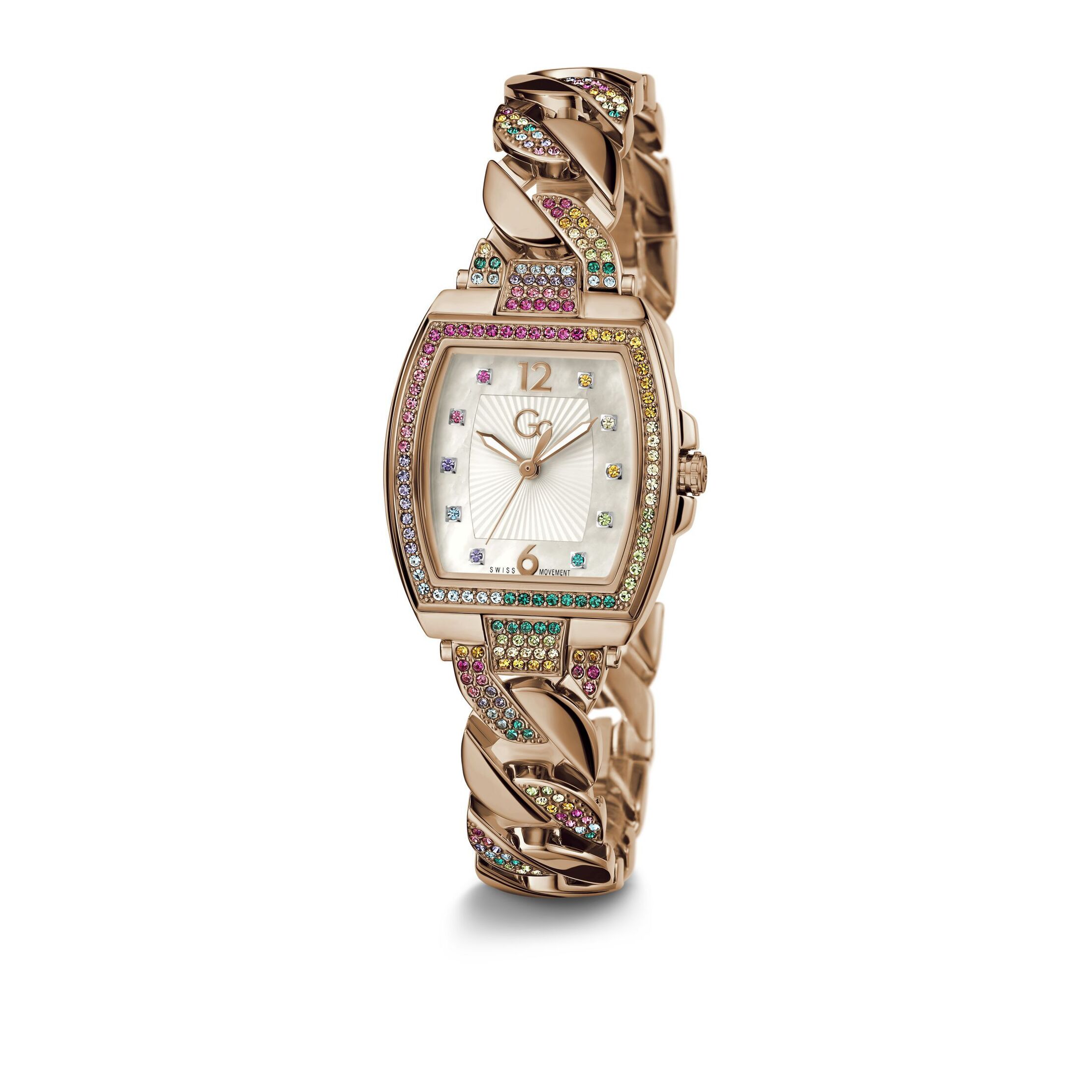 Gc Reloj Analógico De Cuarzo Gc Couture Tonneau Chain