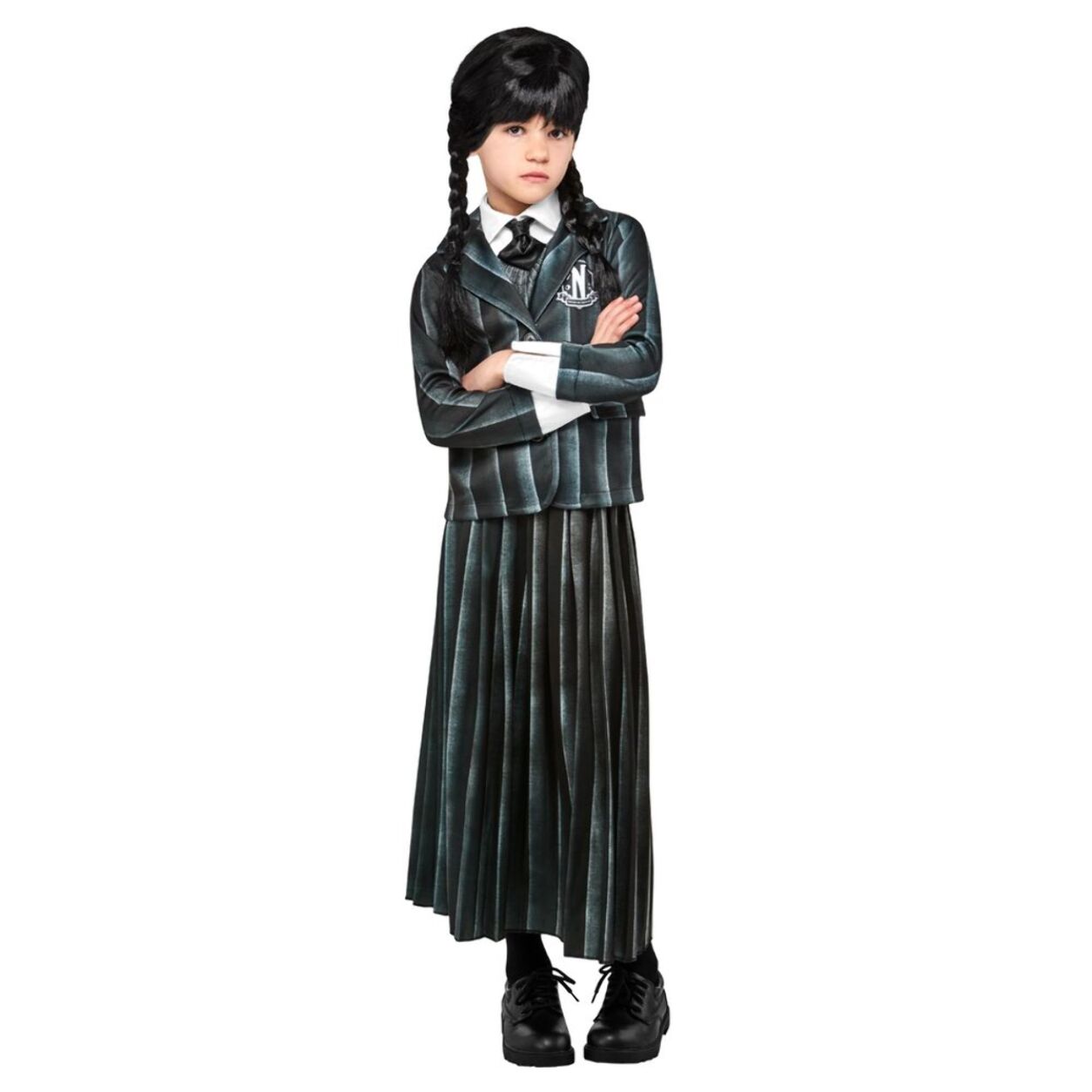 DISFRAZ WEDNESDAY UNIFORME ESCOLAR INF