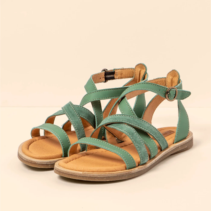 Sandalias N5691 MULTI LEATHER JADE / TONAMI color Jade