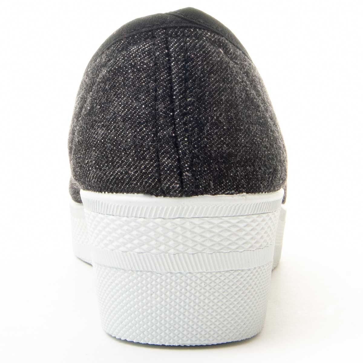 Slippers de Cuña - Negro - Altura: 4 cm