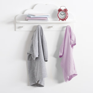 Patère enfant "Nuage" blanc 4 crochets