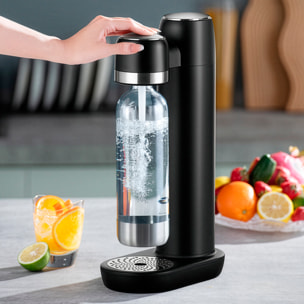 Máquina KT-168A para preparar agua con gas y bebidas carbonatadas en casa. Incluye botella de 1L.