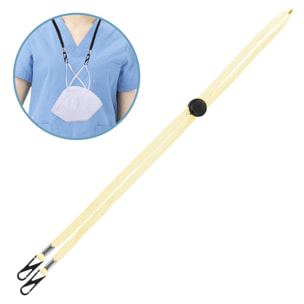 Corda lanyard regolabile per maschere