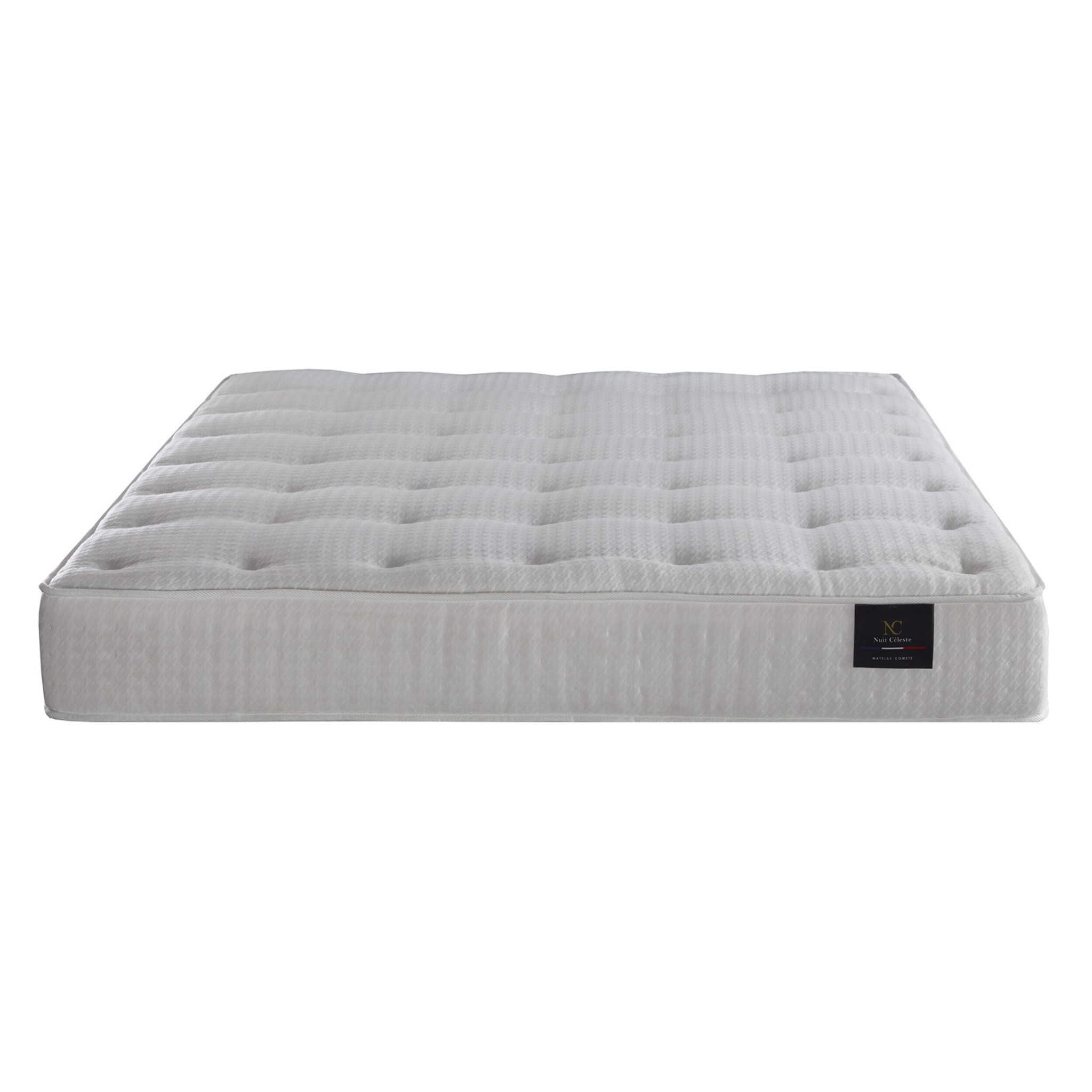 Ensemble matelas ressorts, COMETE + tête de lit + sommier 11 cm