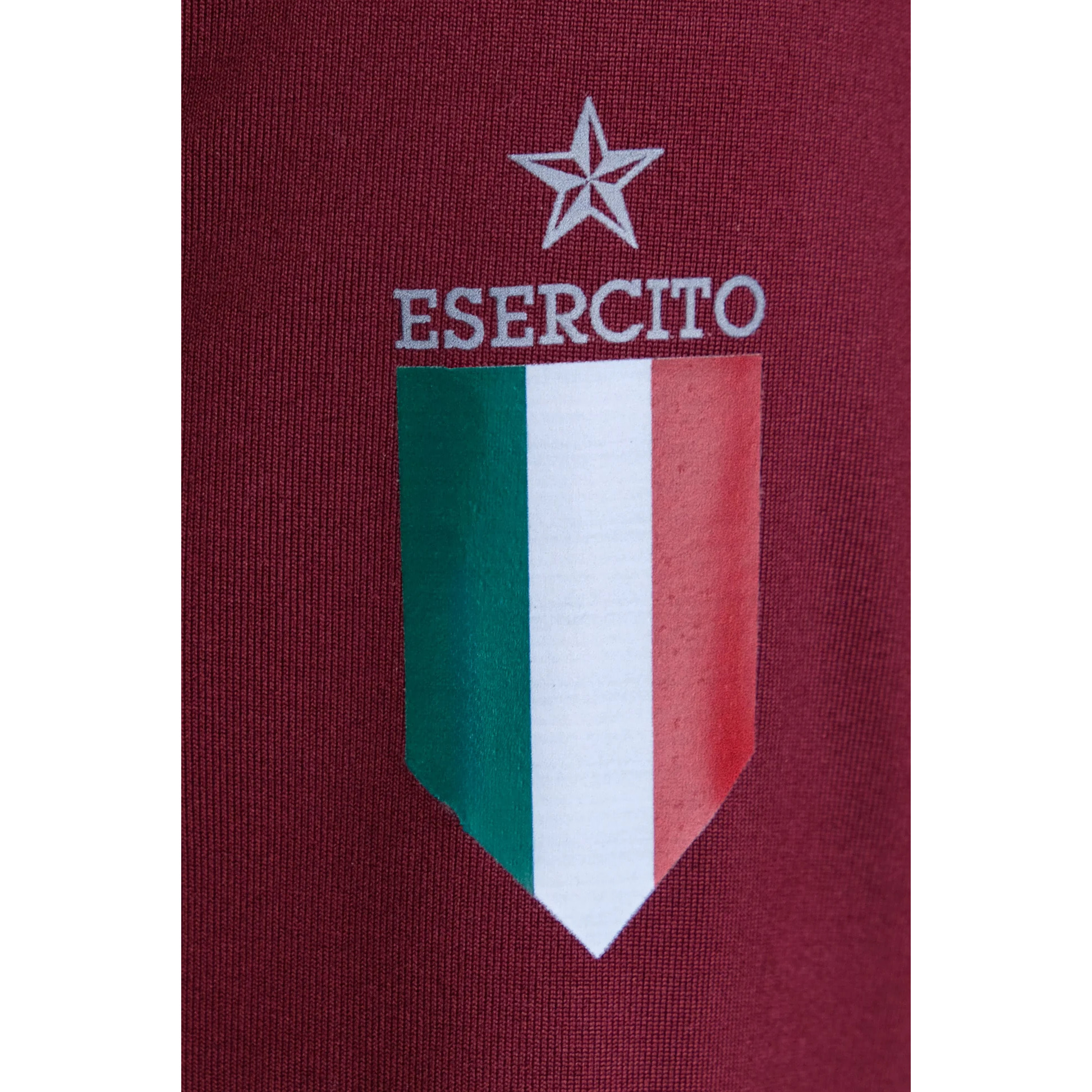 Felpa Esercito sport a maniche lunghe bordeaux uomo