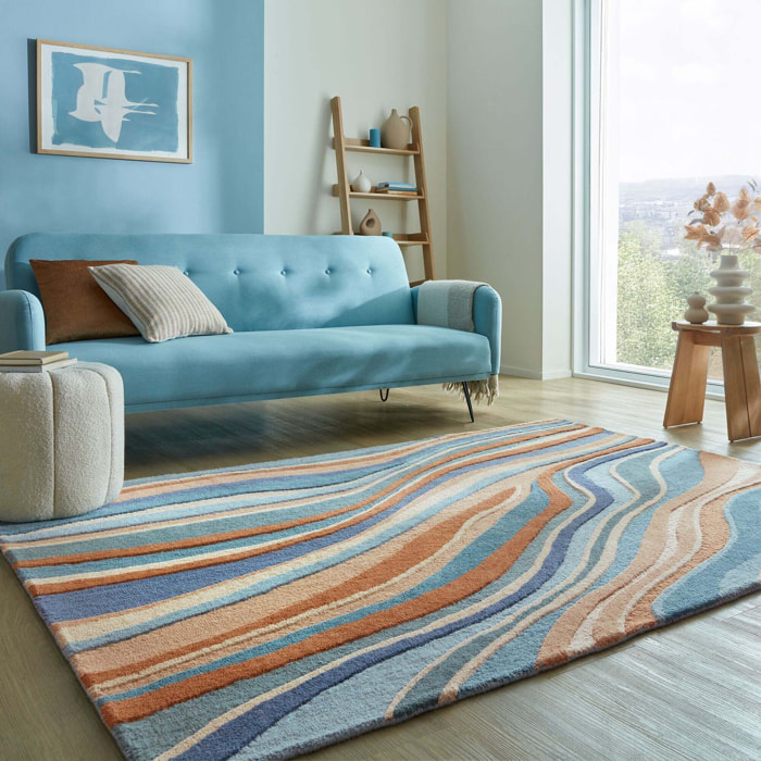 Tapis en laine ABSTRACT FLOW