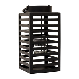 Lanterne En Metal Noir H24.5cm