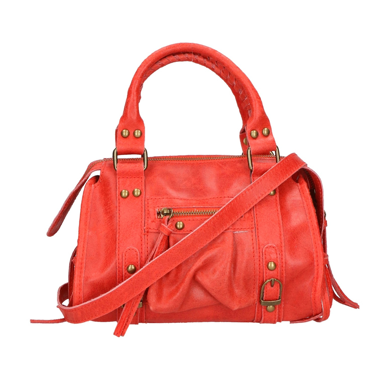 Borsa a spalla da donna - Modello Erisia - Vera pelle - 25.0 x 15.0 x 10.0 cm
