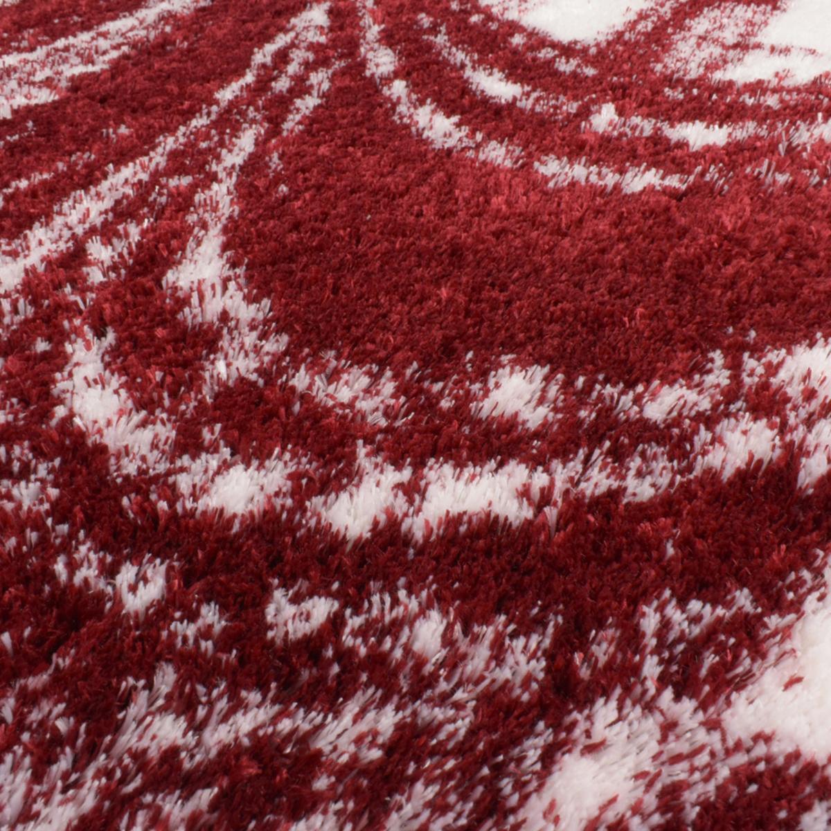 Tapis shaggy tissé motif abstrait KEBE